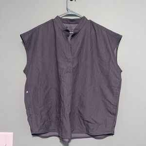 Figs Charcoal Technical Collection Rafaela Shirt